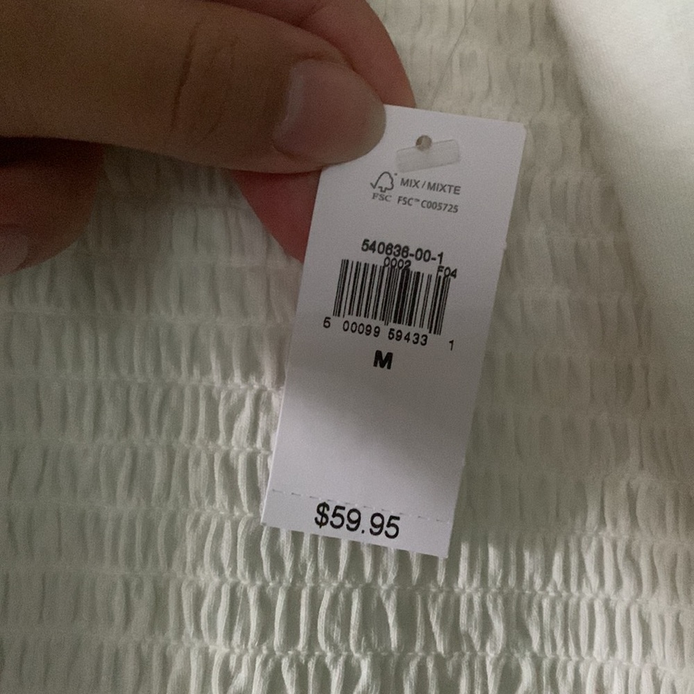 NWT Ruched Button Up Top - Picture 6 of 6